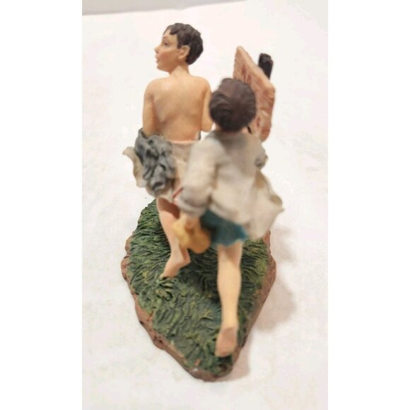 Vtg Dave Grossman Norman Rockwell No Swimming Figurine 1998 - Picture 3 of 9